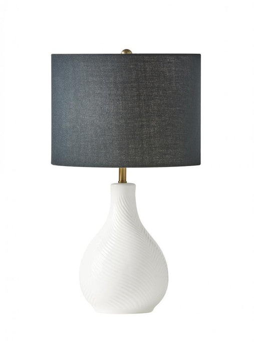 Craftmade Table Lamp Bl62ltx White Ceramic Base With Black Model: 86253