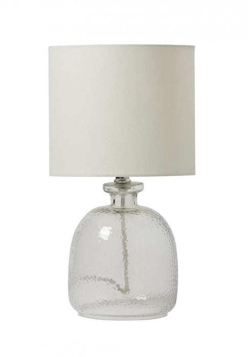 Craftmade Table Lamp Bl65ltxclear Glass Base With Off White Model: 86256