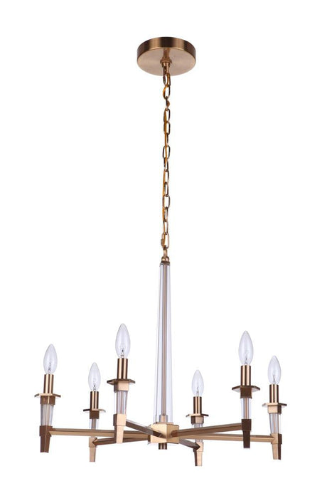 Craftmade Tarryn 6 Light Chandelier Model: 53226-SB