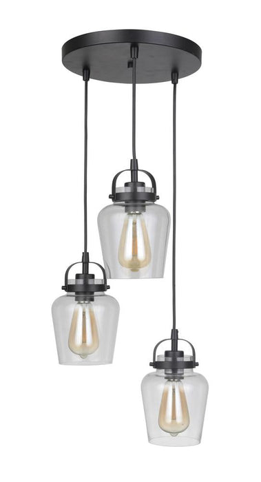 Craftmade Trystan 3 Light Pendant Model: 53592-FB