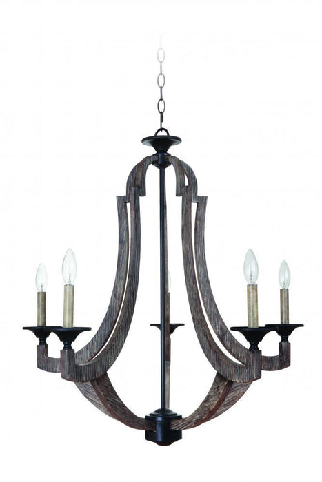 Craftmade Winton 5 Light Chandelier Model: 35125-WP