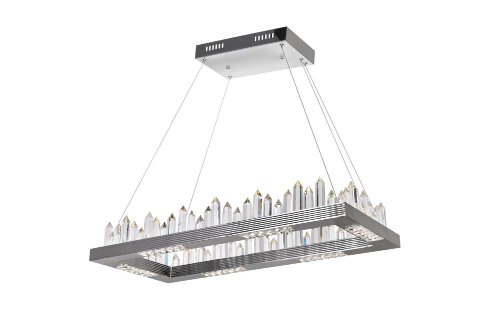 CWI Lighting Agassiz LED Islan Pool Table Chandelier With Polished Model: 1218P32-613-RC