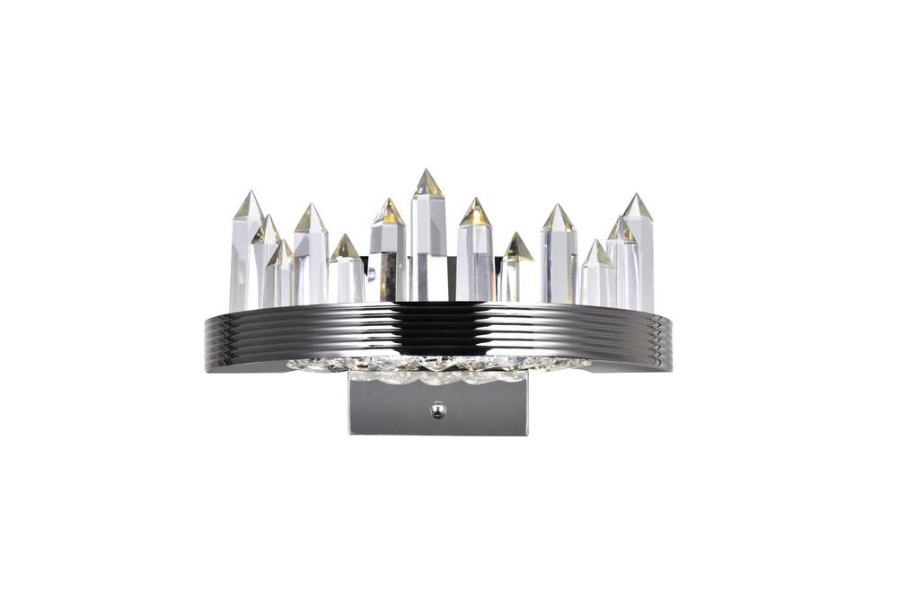 CWI Lighting Agassiz LED Sconce With Polished Nickel Finish Model: 1218W12-613