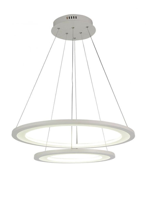 CWI Lighting Alloha LED Chandelier With White Finish Model: 5665P24-2-103