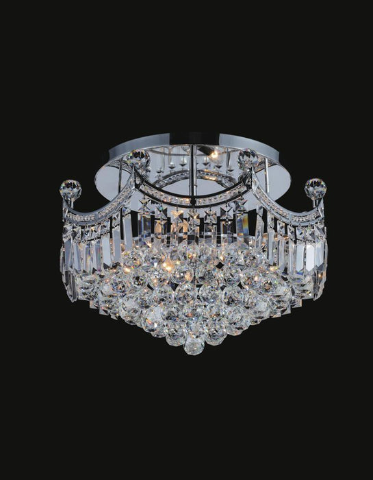 CWI Lighting Amanda 8 Light Flush Mount With Chrome Finish Model: 8421C20C