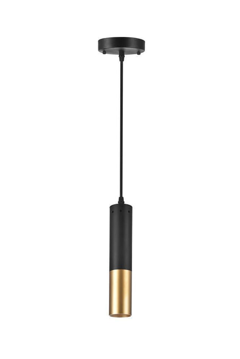 CWI Lighting Anem 1 Light Down Mini Pendant With Matte Black & Model: 1015P2-1-129