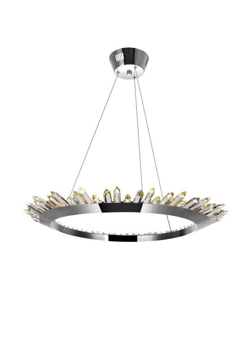 CWI Lighting Arctic Queen LED Up Chandelier With Polished Nickel Finish Model: 1108P32-613