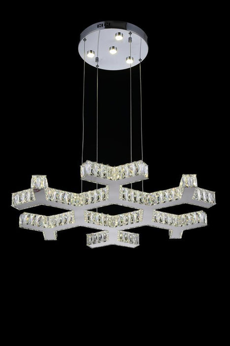 CWI Lighting Arendelle LED Chandelier With Chrome Finish Model: 5642P30ST-R