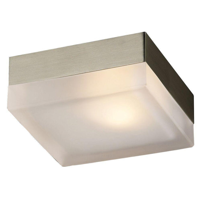 CWI Lighting Avoca 1 Light Flush Mount With Satin Nickel Finish Model: 5693C5-1-615