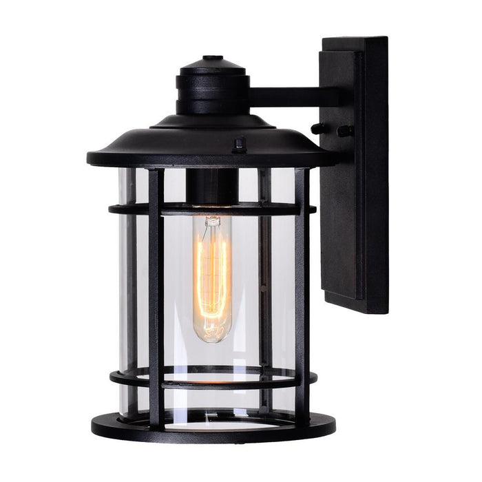 CWI Lighting Belmont 1 Light Outdoor Black Wall Lantern Model: 0096W7-1-101