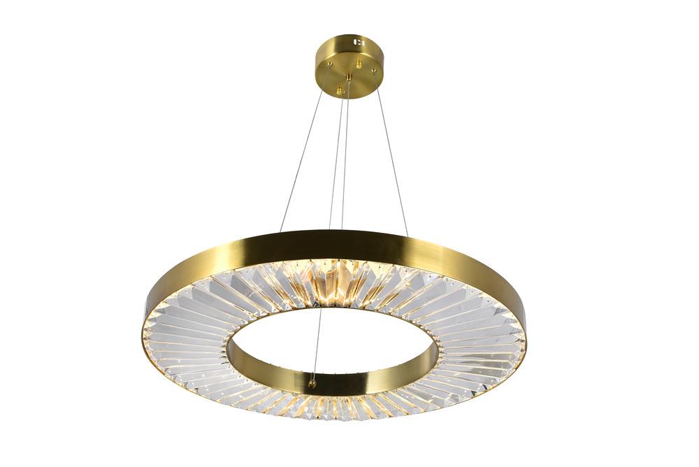 CWI Lighting Bjoux LED Chandelier With Brass Finish Model: 1219P24-1-625