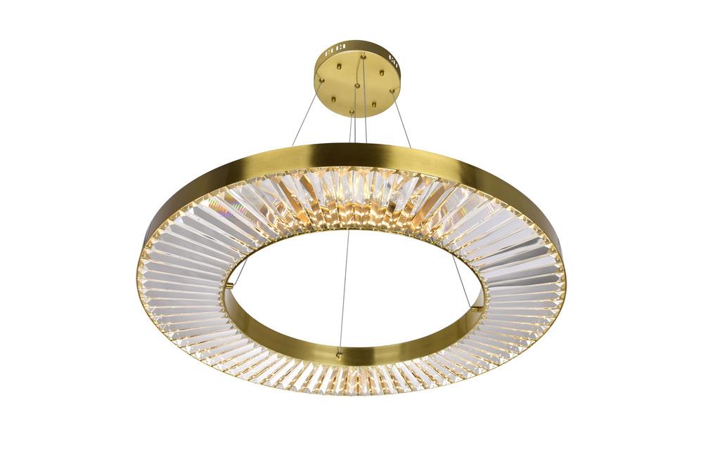 CWI Lighting Bjoux LED Chandelier With Brass Finish Model: 1219P32-1-625