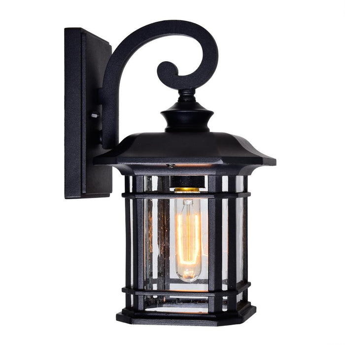 CWI Lighting Blackburn 1 Light Outdoor Black Wall Lantern Model: 0411W8-1-101