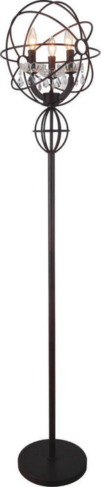 CWI Lighting Campechia 3 Light Floor Lamp With Brown Finish Model: 5465F14DB-3