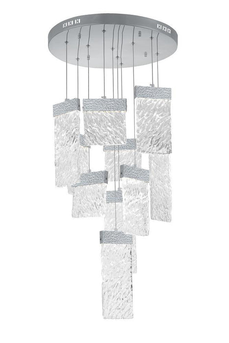 CWI Lighting Carolina LED Chandelier With Pewter Finish Model: 1090P20-10-269