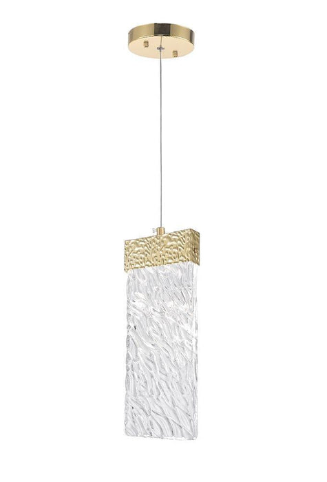 CWI Lighting Carolina LED Pendant With Gold Leaf Finish Model: 1090P5-1-620-A