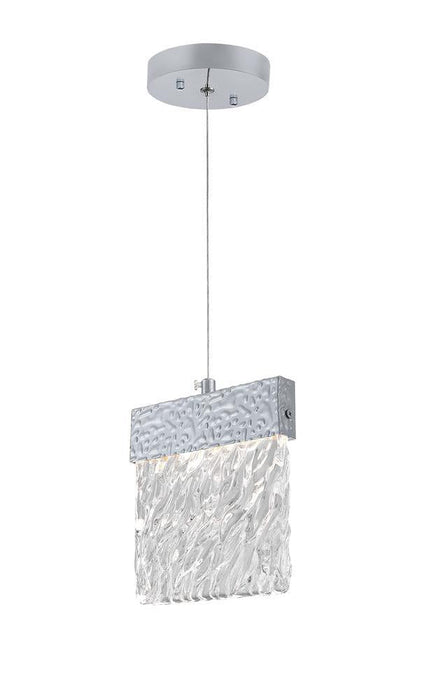 CWI Lighting Carolina LED Pendant With Pewter Finish Model: 1090P6-1-269