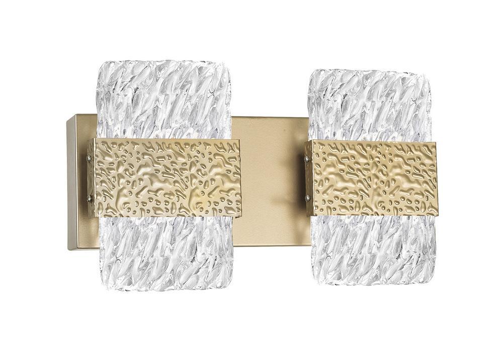 CWI Lighting Carolina LED Wall Sconce With Gold Leaf Finish Model: 1090W14-2-620