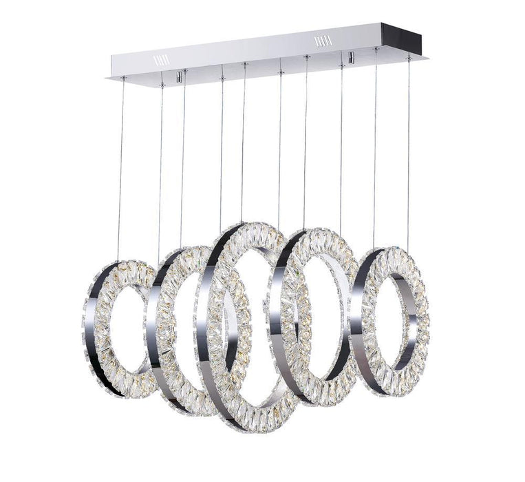 CWI Lighting Celina LED Chandelier With Chrome Finish Model: 1046P26-5-601-RC