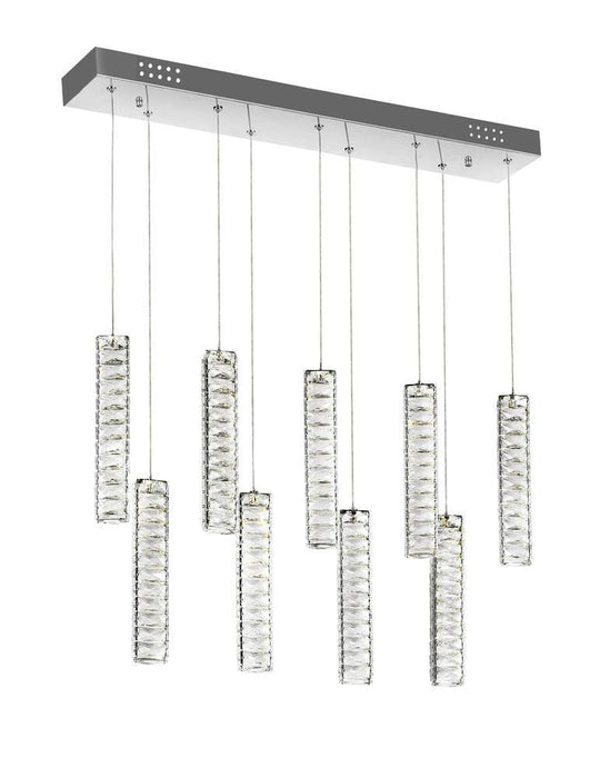 CWI Lighting Celina LED Chandelier With Chrome Finish Model: 1046P32-9-601-RC