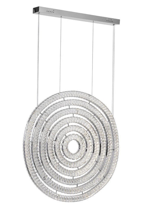 CWI Lighting Celina LED Chandelier With Chrome Finish Model: 1046P37-6-601