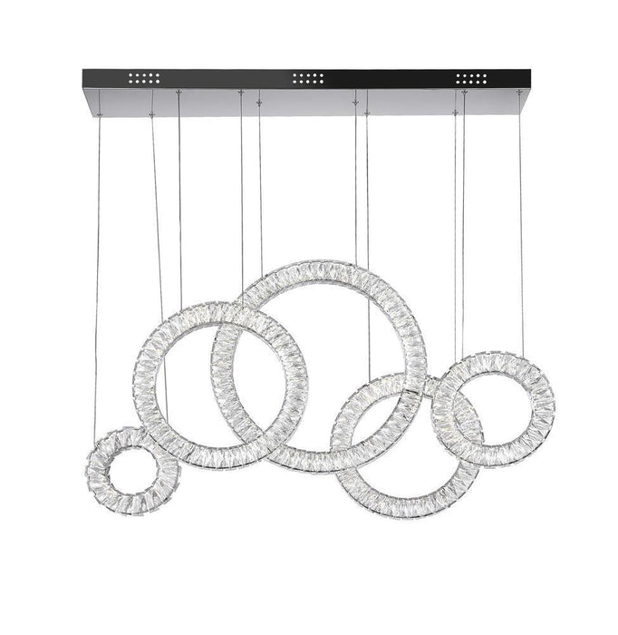 CWI Lighting Celina LED Chandelier With Chrome Finish Model: 1046P43-5-601-RC