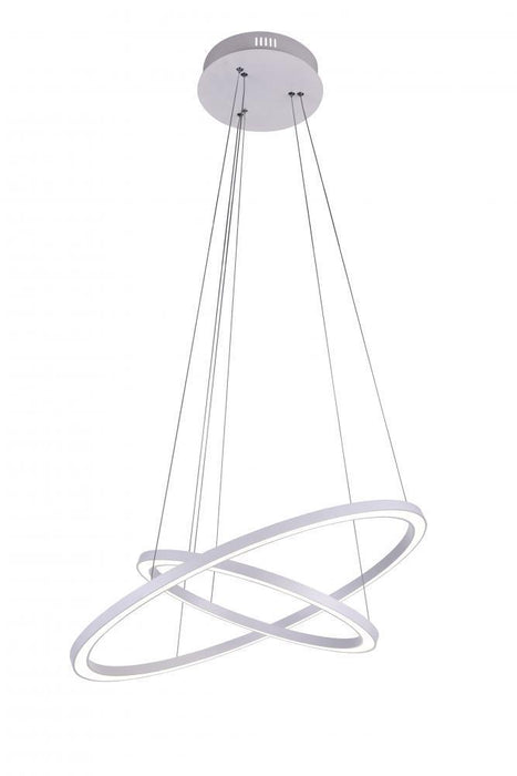 CWI Lighting Chalice LED Chandelier With White Finish Model: 7112P24-103