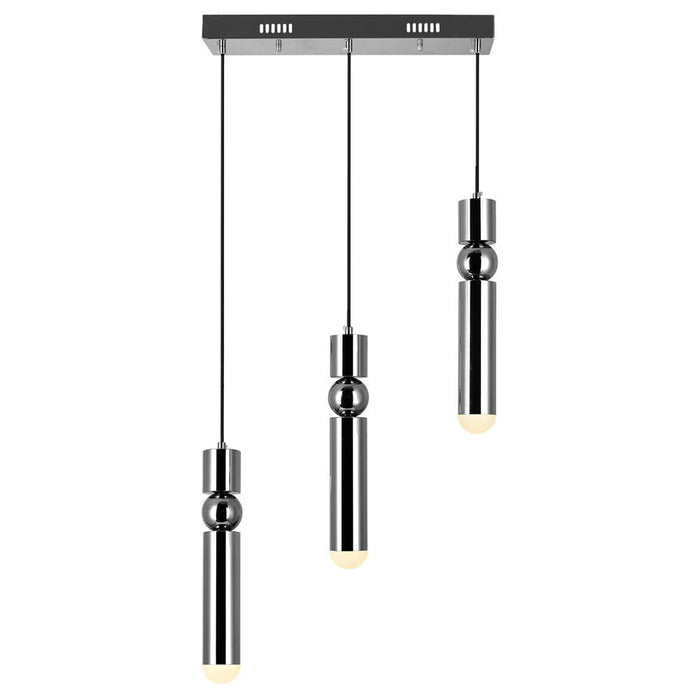 CWI Lighting Chime LED Islan Pool Table Chandelier With Polished Model: 1225P20-3-613