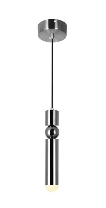 CWI Lighting Chime LED Mini Pendant With Polished Nickel Finish Model: 1225P5-1-613