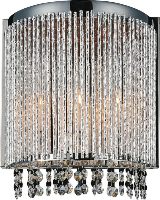 CWI Lighting Claire 2 Light Wall Sconce With Chrome Finish Model: 5535W8C-A