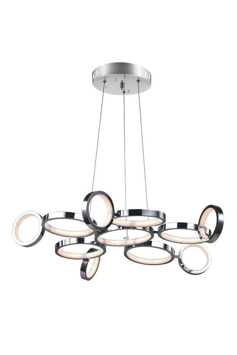 CWI Lighting Colette LED Chandelier With Chrome Finish Model: 1054P28-601