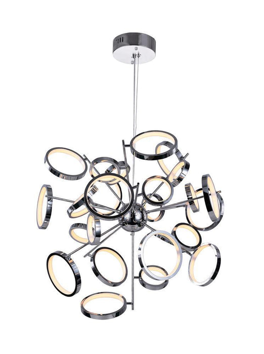 CWI Lighting Colette LED Chandelier With Chrome Finish Model: 1054P31-601