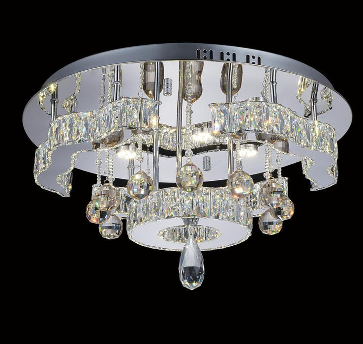 CWI Lighting Comet LED Flush Mount With Chrome Finish Model: 5643C20ST-R