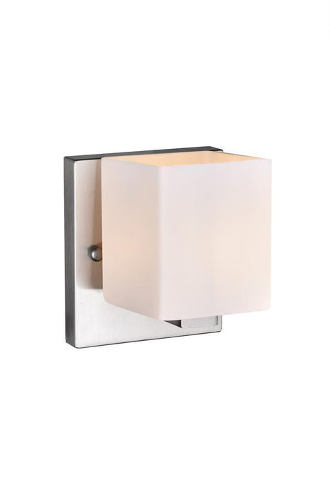 CWI Lighting Cristini 1 Light Bathroom Sconce With Satin Nickel Model: 5442W6SN