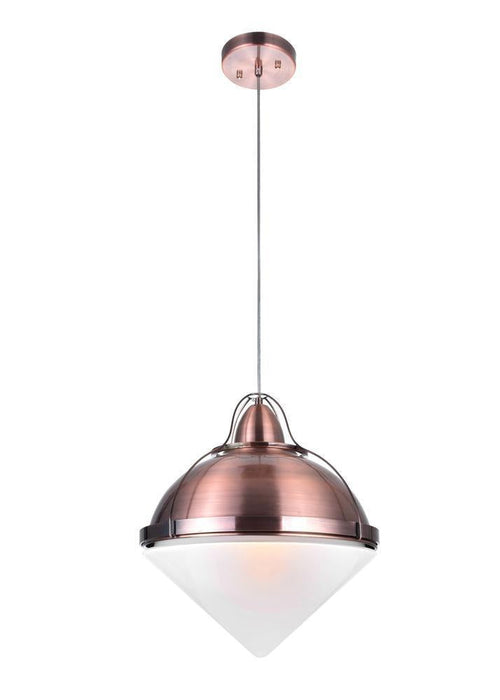 CWI Lighting Cupola 1 Light Down Pendant With Copper Finish Model: 1124P14-1-622