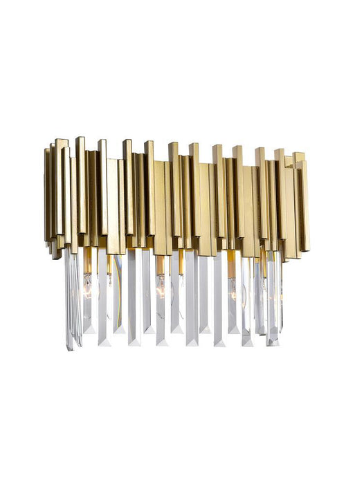 CWI Lighting Deco 3 Light Vanity Light With Medallion Gold Model: 1112W17-3-169