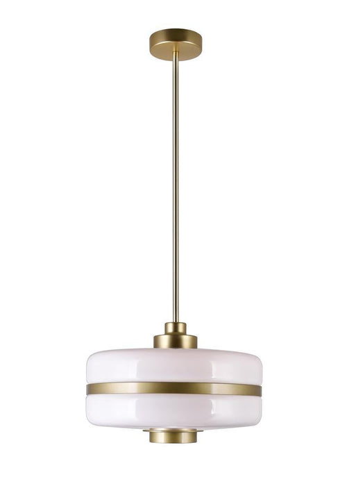 CWI Lighting Elementary 1 Light Down Pendant With Pearl Gold Finish Model: 1143P12-1-270