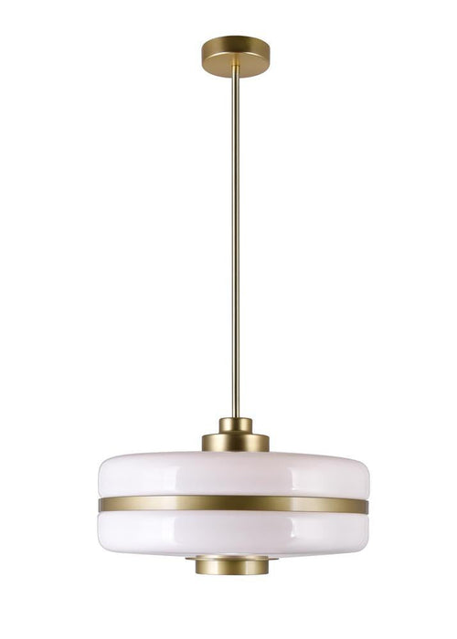 CWI Lighting Elementary 1 Light Down Pendant With Pearl Gold Finish Model: 1143P16-1-270