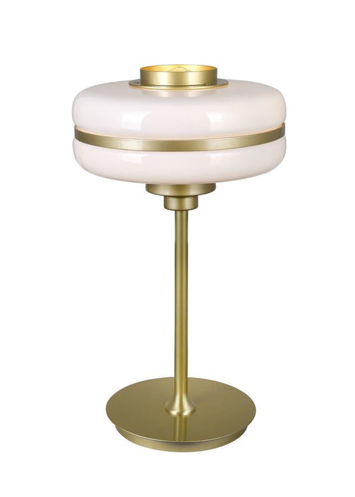 CWI Lighting Elementary 1 Light Table Lamp With Pearl Gold Finish Model: 1143T12-1-270