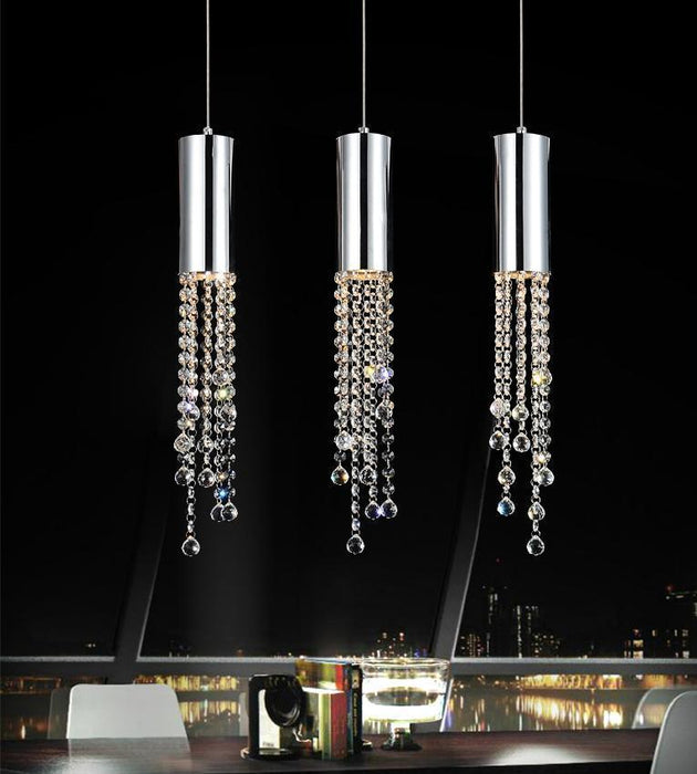 CWI Lighting Extended 3 Light Multi Light Pendant With Chrome Model: 5081P20C-RC