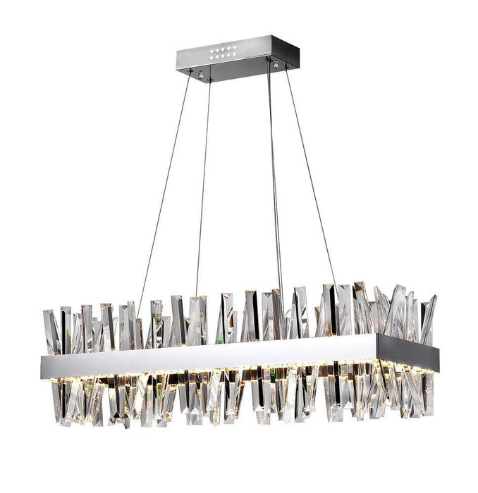 CWI Lighting Faye LED Chandelier With Chrome Finish Model: 1086P34-601-RC