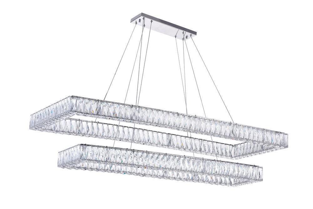 CWI Lighting Felicity LED Chandelier With Chrome Finish Model: 1084P52-601-RC-2C