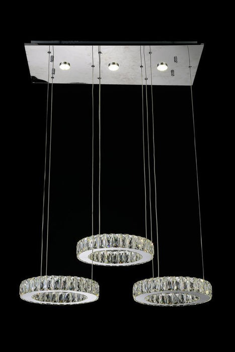 CWI Lighting Florence LED Chandelier With Chrome Finish Model: 5635P27ST-RC