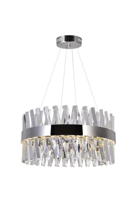 CWI Lighting Glace LED Chandelier With Chrome Finish Model: 1220P24-601