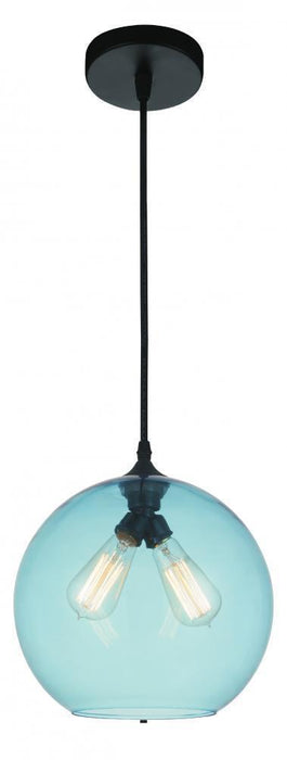 CWI Lighting Glass 2 Light Down Mini Pendant With Transparent Model: 5553P12 - BLUE (2L)