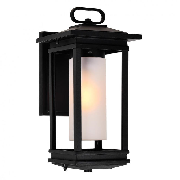 CWI Lighting Granville 1 Light Outdoor Black Wall Lantern Model: 0412W7-1-101