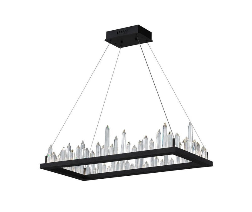 CWI Lighting Juliette LED Chandelier With Black Finish Model: 1043P44-101-RC