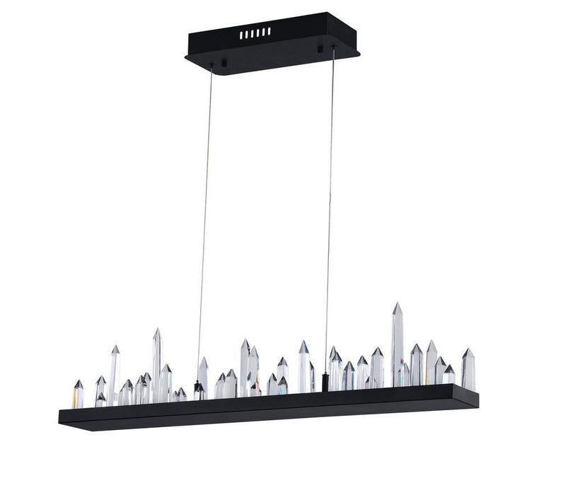 CWI Lighting Juliette LED Chandelier With Black Finish Model: 1043P45-101-RC