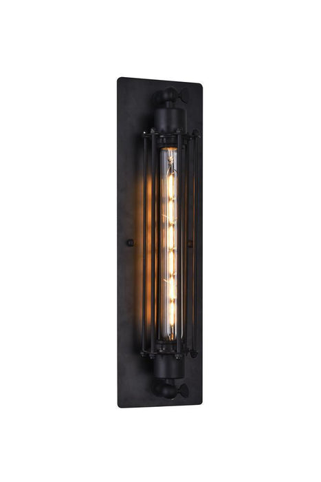 CWI Lighting Kiera 1 Light Wall Sconce With Black Finish Model: 9613W4-1-101