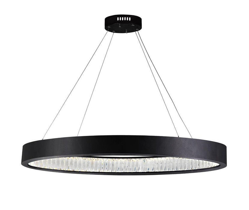 CWI Lighting LED Chandelier With Matte Black Finish Model: 1040P42-101-O